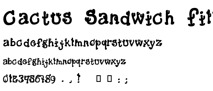 Cactus Sandwich Fill FM font
